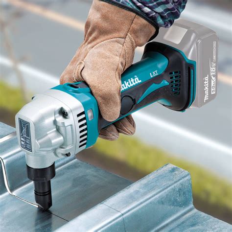 battery powered sheet metal nibbler|makita nibblers for cutting steel.